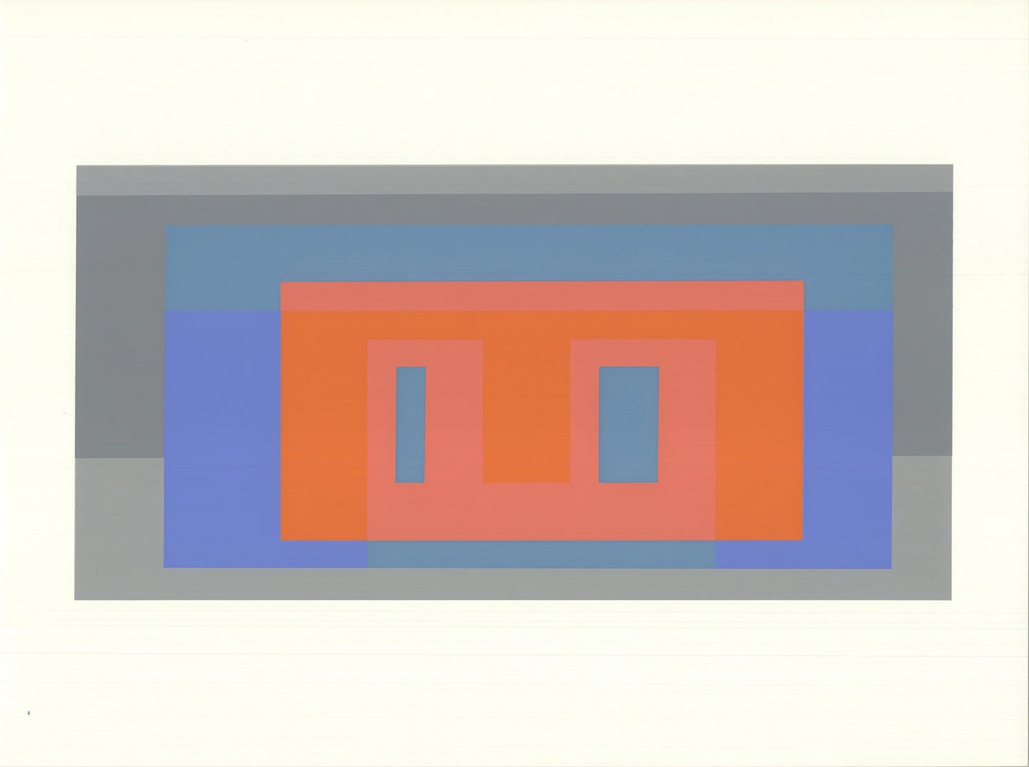 Josef Albers Formulation: Articulation I " Serigraph Abstract Gray