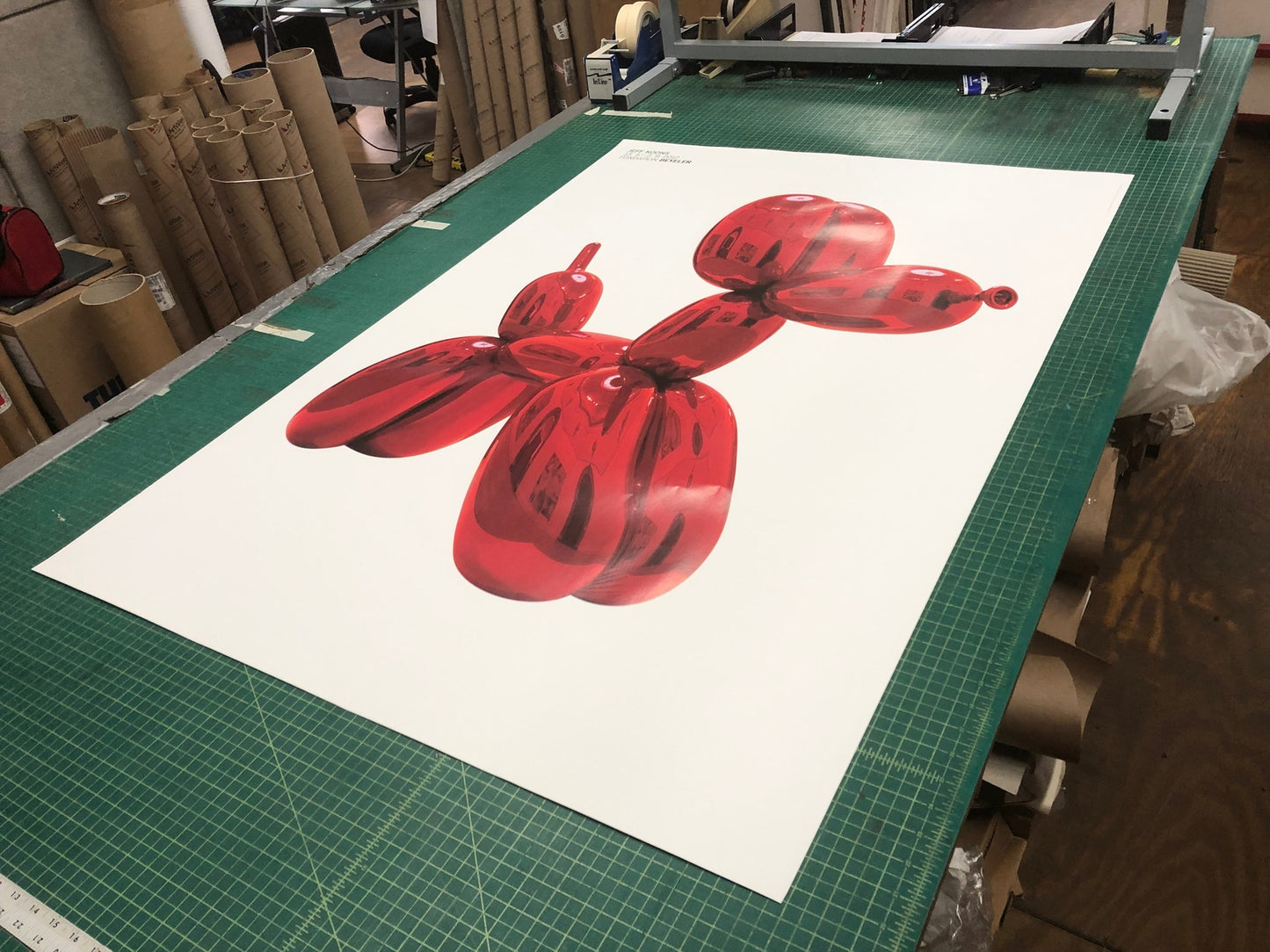 Jeff Koons (After) Balloon Dog (Red) " Poster Pop Art Red Bal