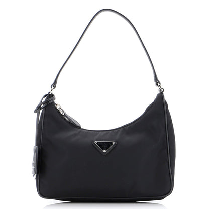 Prada Re-Edition 2005 Hobo Tessuto With Saffiano Leather Mini