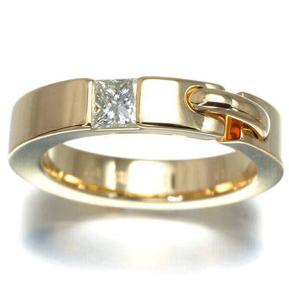 Chaumet Ring Liens Evidence Princess-Cut Diamond Us5-5.25 18K Yg