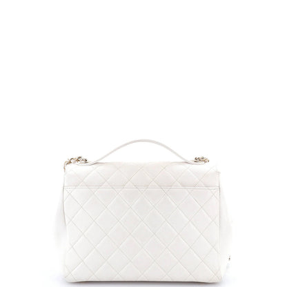 Chanel Business Affinity Flap Bag Quilted Caviar Large