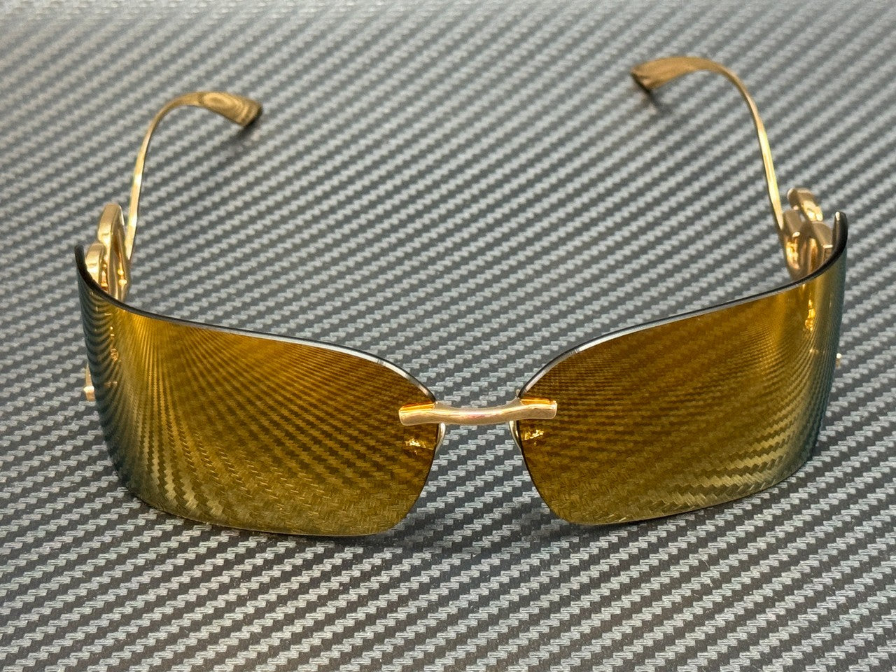 DOLCE & GABBANA DG2319 02 5A Gold Mirror Brown Women's 79 mm Sunglasses