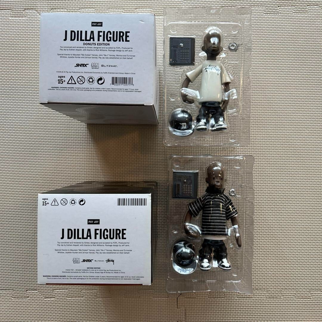 Stussy J DILLA aka JAY DEE FIGURE BY PAY JAY 2 figure set