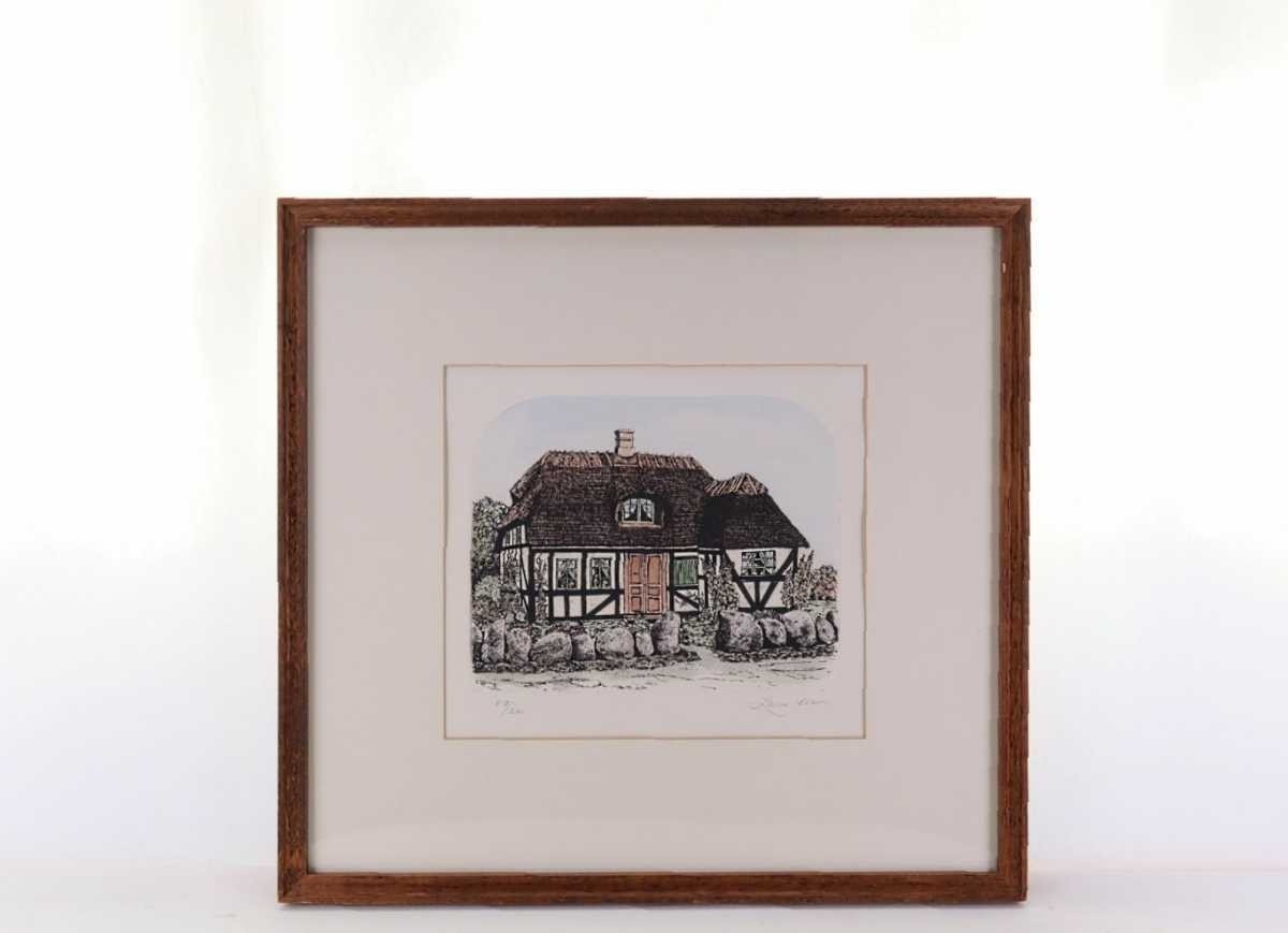 Laura Braun Original Limited Edition Print "My Country Home" Signed German Art