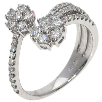 0.76ct Diamond Ring K18 White Gold  3.8g