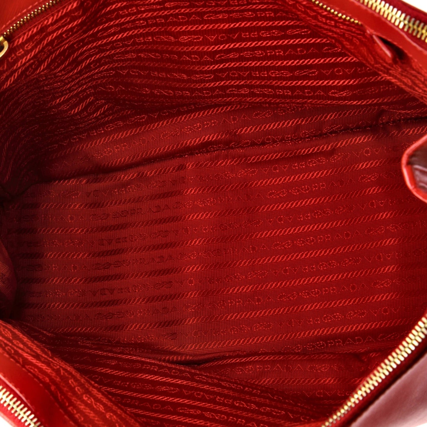 Prada Double Zip Lux Tote Saffiano Leather Large