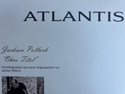 Jackson Pollock Action Painting Coa Signed Numbered By Hand