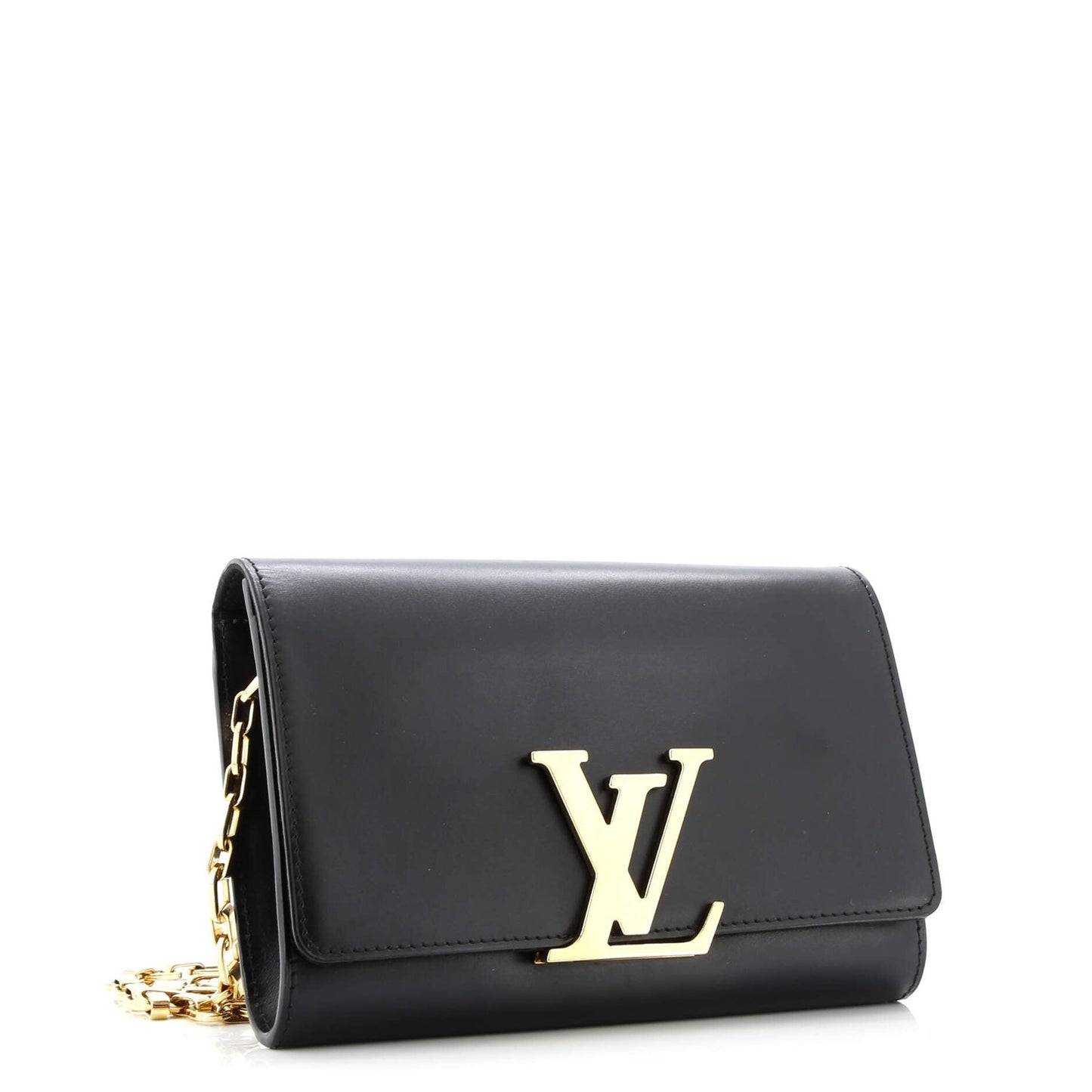 Louis Vuitton Chain Louise Clutch Leather Mm