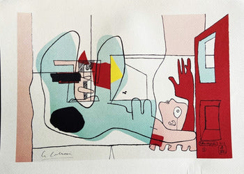 Le Corbusier Lithograph Mourlot Coa Numbered 375 Ex - Donald Judd