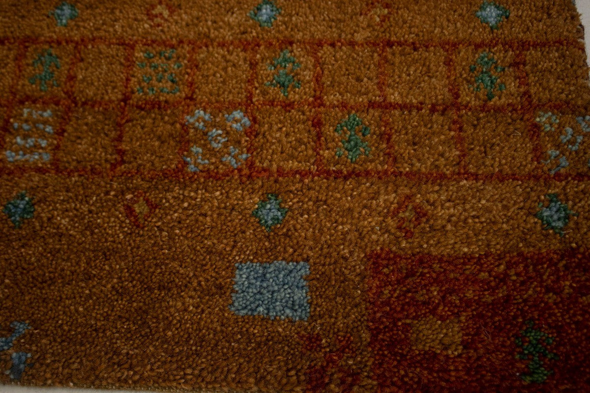 ft Handmade Striped Modern Indo-Gabbeh Wool Oriental Rug Home Decor Carpet 4X6