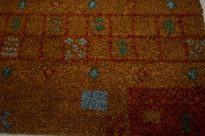 ft Handmade Striped Modern Indo-Gabbeh Wool Oriental Rug Home Decor Carpet 4X6