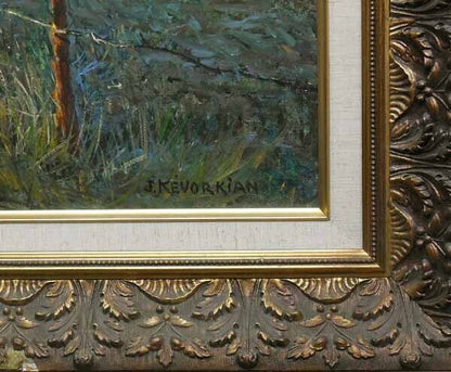 Jean Kevorkian "Le Moulin De Jarcy" 1978 Oil Painting French Landscape 25F