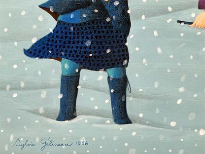 Sylvie Gelineau "Sonatine" 1986 Original Acrylic Painting On Board Signed Canada