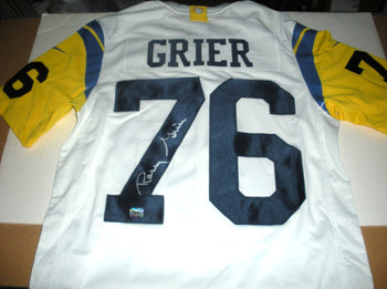 Rosey Grier Losangeles Rams Aaa/Coa/Holo Signed