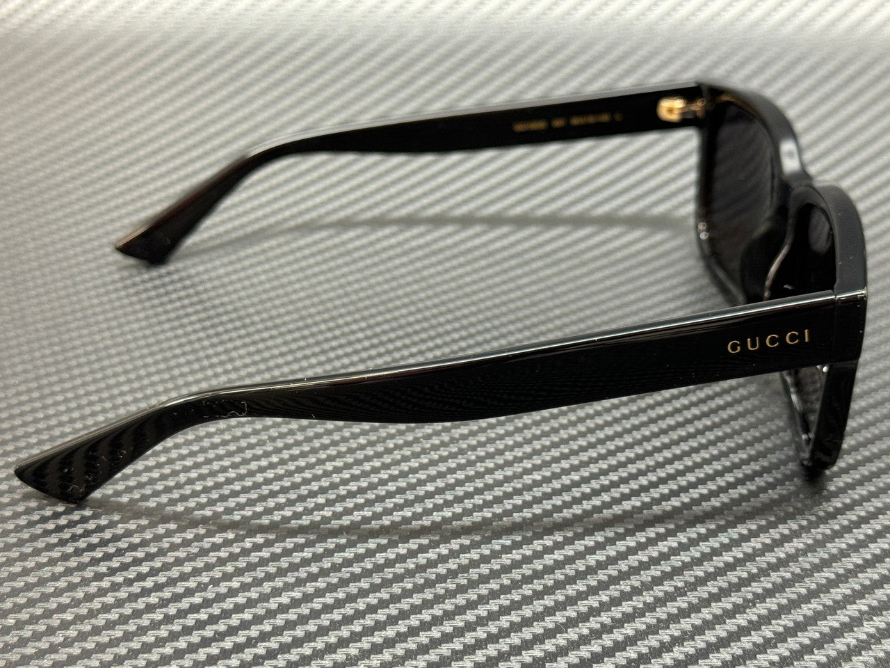 GUCCI GG1583S 001 Black Grey Men's Large 56 mm Sunglasses