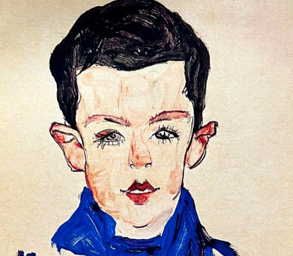 Egon Schiele Lithograph C.O.A. Signed In Pen Numbered In Pencil Crayon (!80)