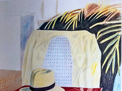 David Hockney Lithograph From A Painting "Bombay"