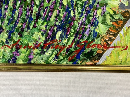 David Lloyd Glover (B.1949) Original Oil Painting "Neighbors House" Canada Art