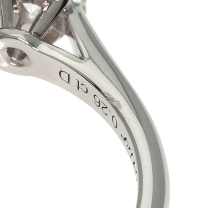 Cartier Ring Solitaire Diamond # 47 Platinum Pt950
