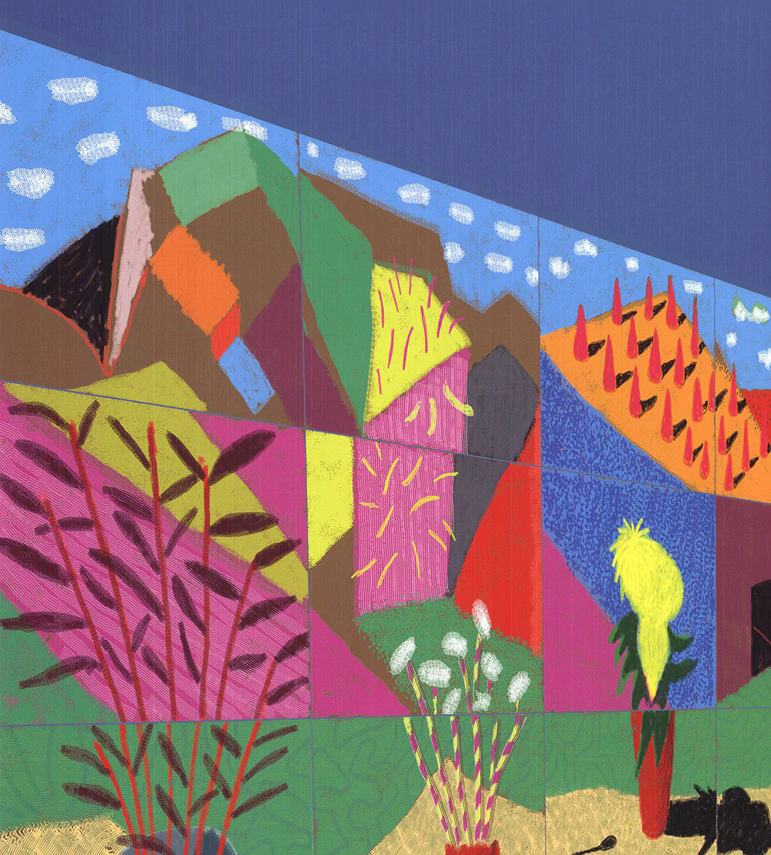 David Hockney 20 Flowers And Some Bigger Pictures " Offset Lithogra