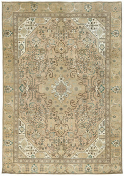 Carpet Distressed Vintage Oriental Rug 7'6X10'8 ft Farmhouse Classic Floral