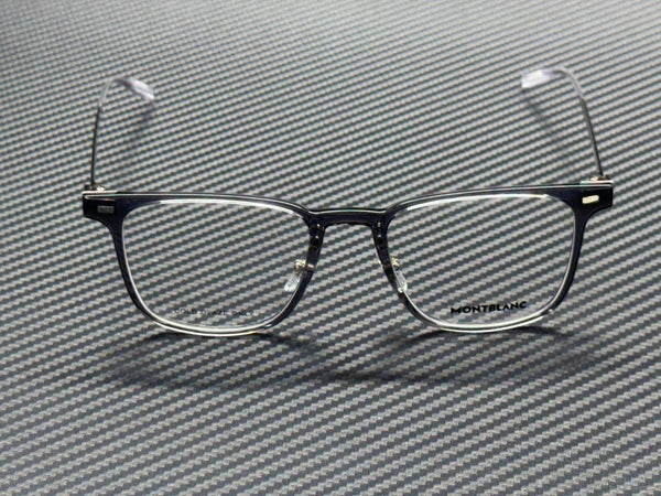MONT BLANC MB0395ON 004 Grey Silver 51 mm Medium Eyeglasses