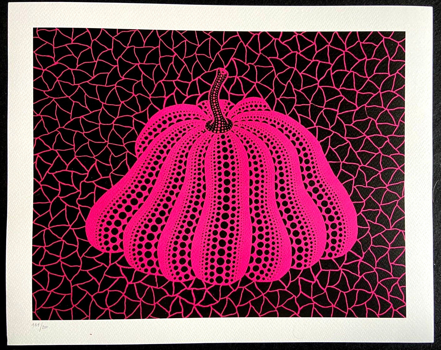 Yayoi Kusama, Lithograph Coa Original Certified Hand-Numbered