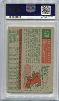 Roberto Clemente 1959 Topps Card #478 Psa Graded 7