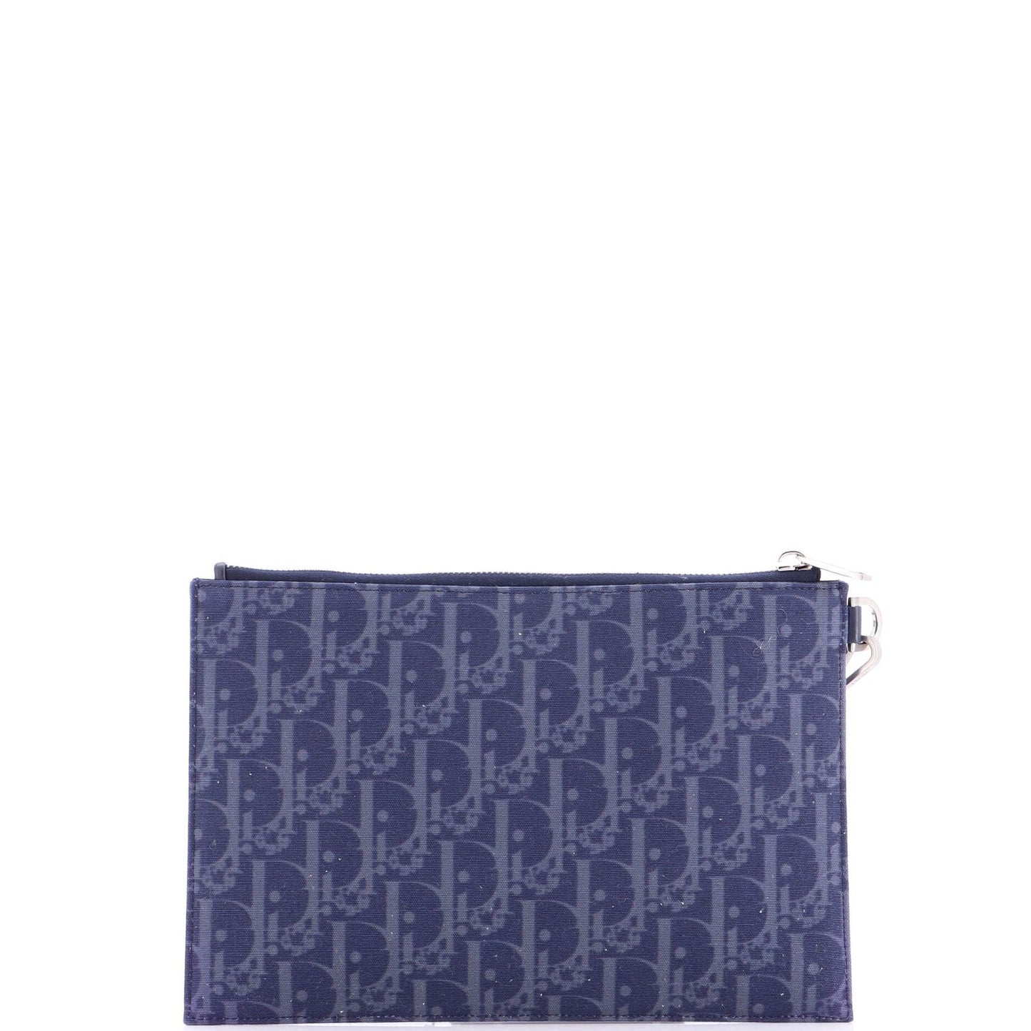 Christian Dior A5 Pouch Printed Oblique Denim
