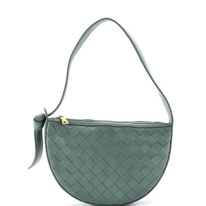 Bottega Veneta Sunrise Shoulder Bag Intrecciato Leather Mini