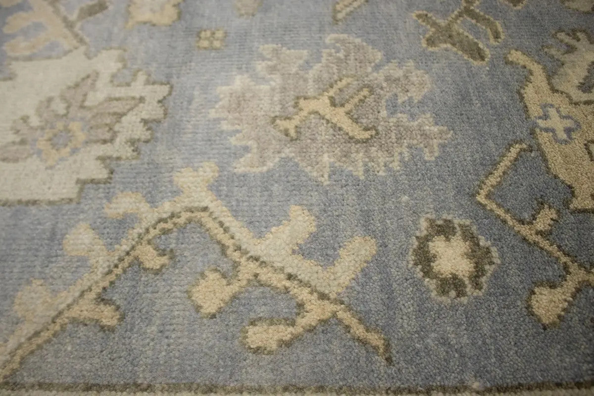 Oriental Muted Handmade Large Decor Floral Carpet Oushak Rug 8'2x9'10 Chobi