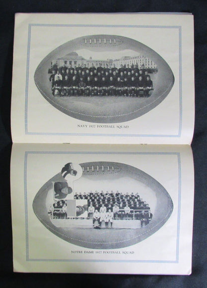 10/15/1927 Navy Vs. Notre Dame College Program
