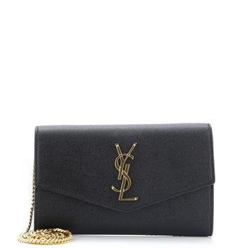 Saint Laurent Uptown Chain Wallet Leather