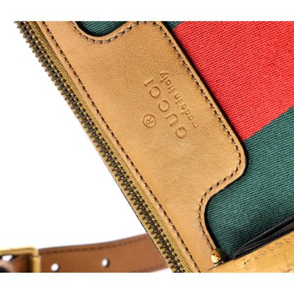 Gucci Rania Convertible Top Handle Bag Web Gg Canvas Small