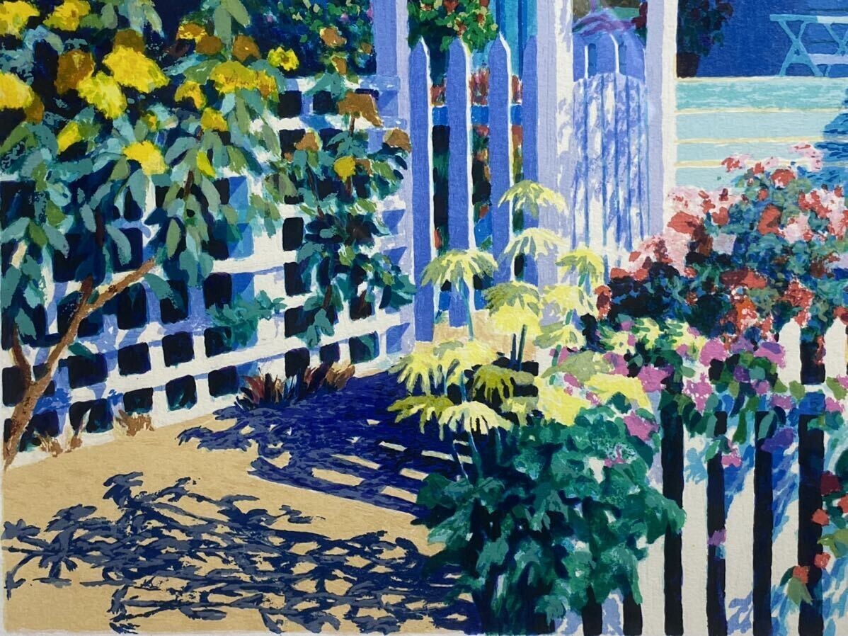 Julian Askins Original Lithograph Art Print Signed Framed "Summer Days"