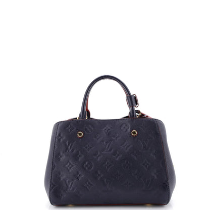Louis Vuitton Montaigne Handbag Monogram Empreinte Leather Bb