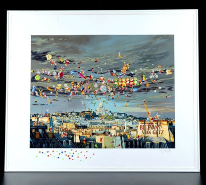 Hiro Yamagata "Toy Story" Hand Signed Silkscreen Print W/ Frame 56X71Cm