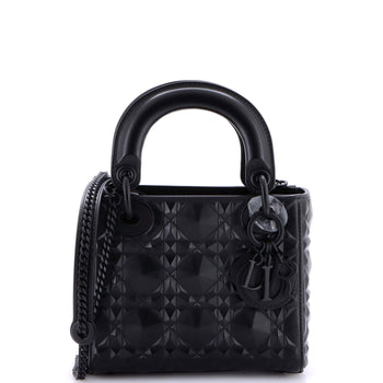 Christian Dior Lady Dior Bag Diamond Motif Cannage Calfskin Mini