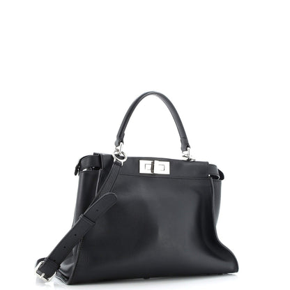 Fendi Monster Peekaboo Bag Calfskin And Python Regular