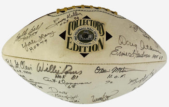 Nfl Legends Signed Wilson Official Pro Football Hall Of Fame Collectors Edition