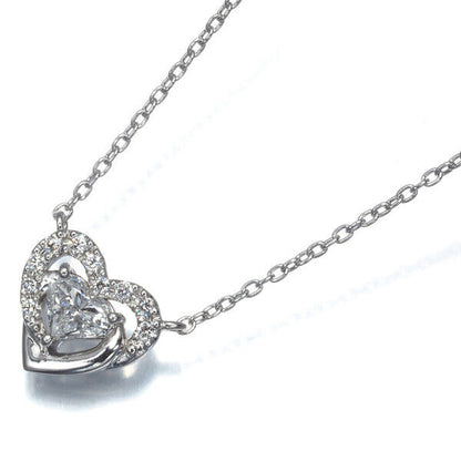 La Soma Necklace Diamond 0.302Ct/0.06Ct Heart 900 850 Platinum