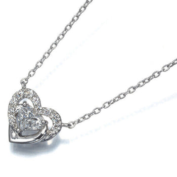 La Soma Necklace Diamond 0.302Ct/0.06Ct Heart 900 850 Platinum