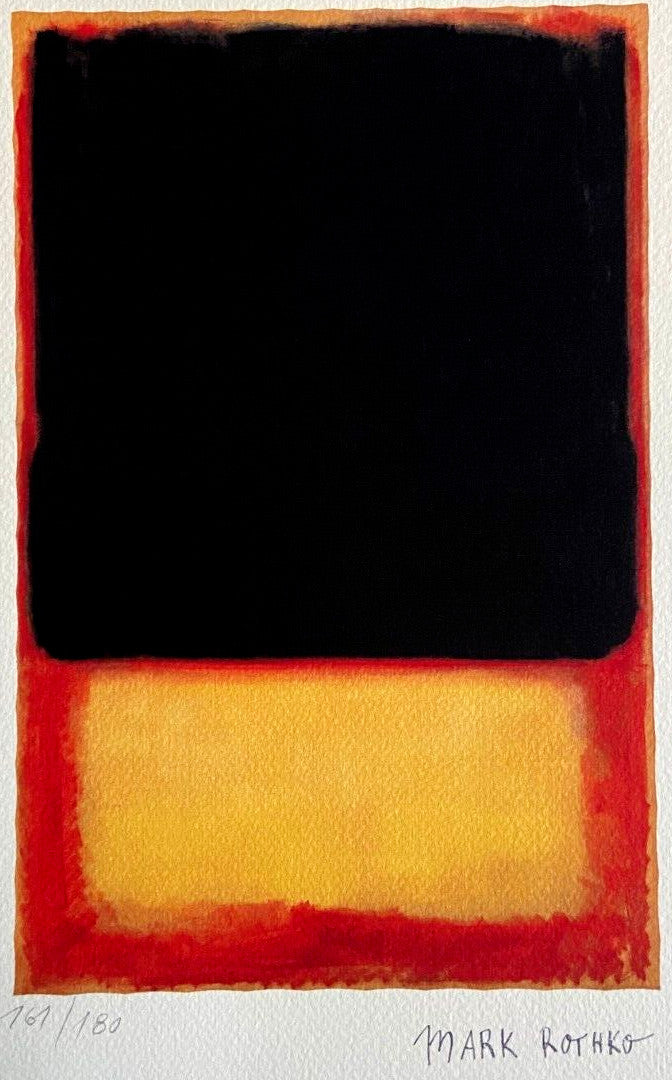 Mark Rothko Lithograph Coa Signed Op Numbered In Pencil Crayon Certified