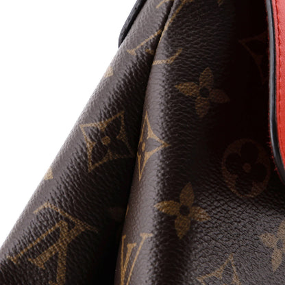 Louis Vuitton Locky Handbag Monogram Canvas With Leather Bb