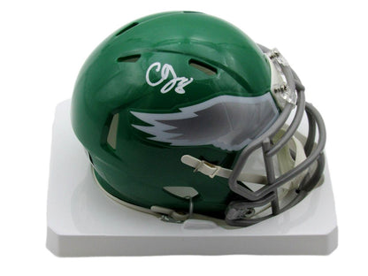 C.J. Gardner-Johnson Signed/Auto Kelly-Green Mini Helmet Eagles Beckett 192762
