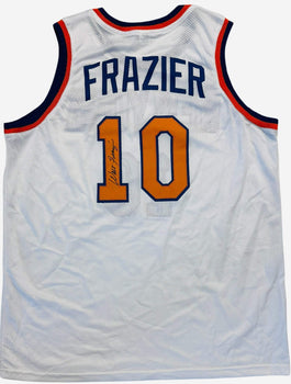 Jersey Walter Frazier Autographed Knicks Custom Basketball