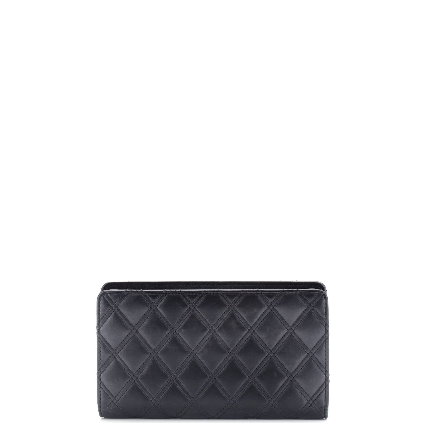 Chanel Double Stitch L-Yen Wallet Quilted Lambskin