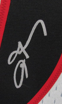 Allen Iverson Hof Autographed Black Mitchell &