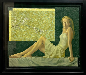 Irina Batakova (Russian, B.1960S) Oil Painting 2008 Plum Blossom Signed Origin