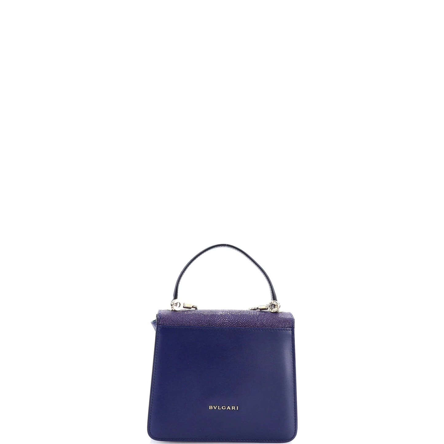 Bvlgari Serpenti Forever Top Handle Bag Leather And Stingray Small